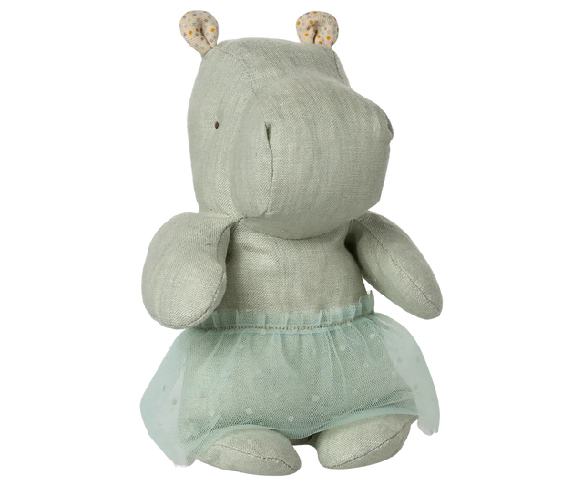 Safari Friends Small Mint Hippo w/ Skirt