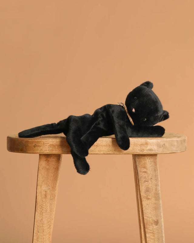Small Sleeping Kitten - Black