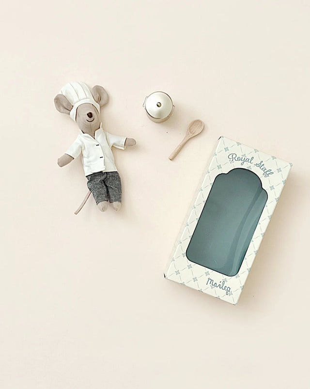 Maileg Chef Mouse w/ Soup Pot & Spoon - Big Brother