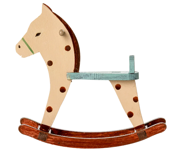 Maileg Rocking Horse Mouse- Spotted