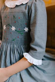 Heidi Winter Long Sleeve Smocked Dress, Grey