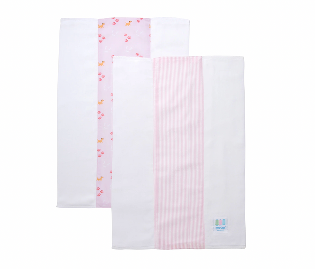 Puppy Set of Two Burps, Pink