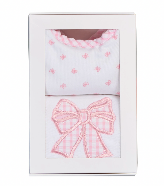 Bow Basic Bib & Burp Boxed Set