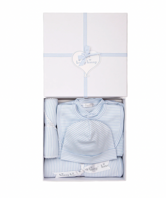 Simple Stripes Blue 5PC Gift Set