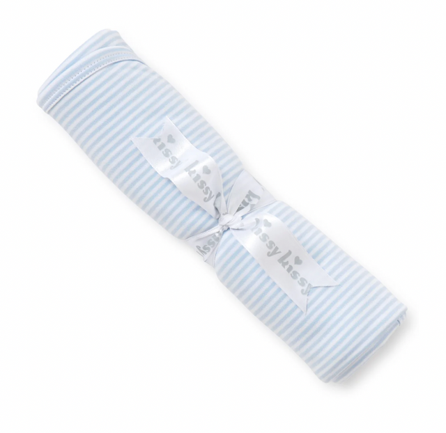 Simple Stripes Blue Blanket