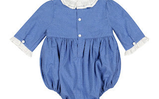 Heidi Blue Long Sleeve Bubble