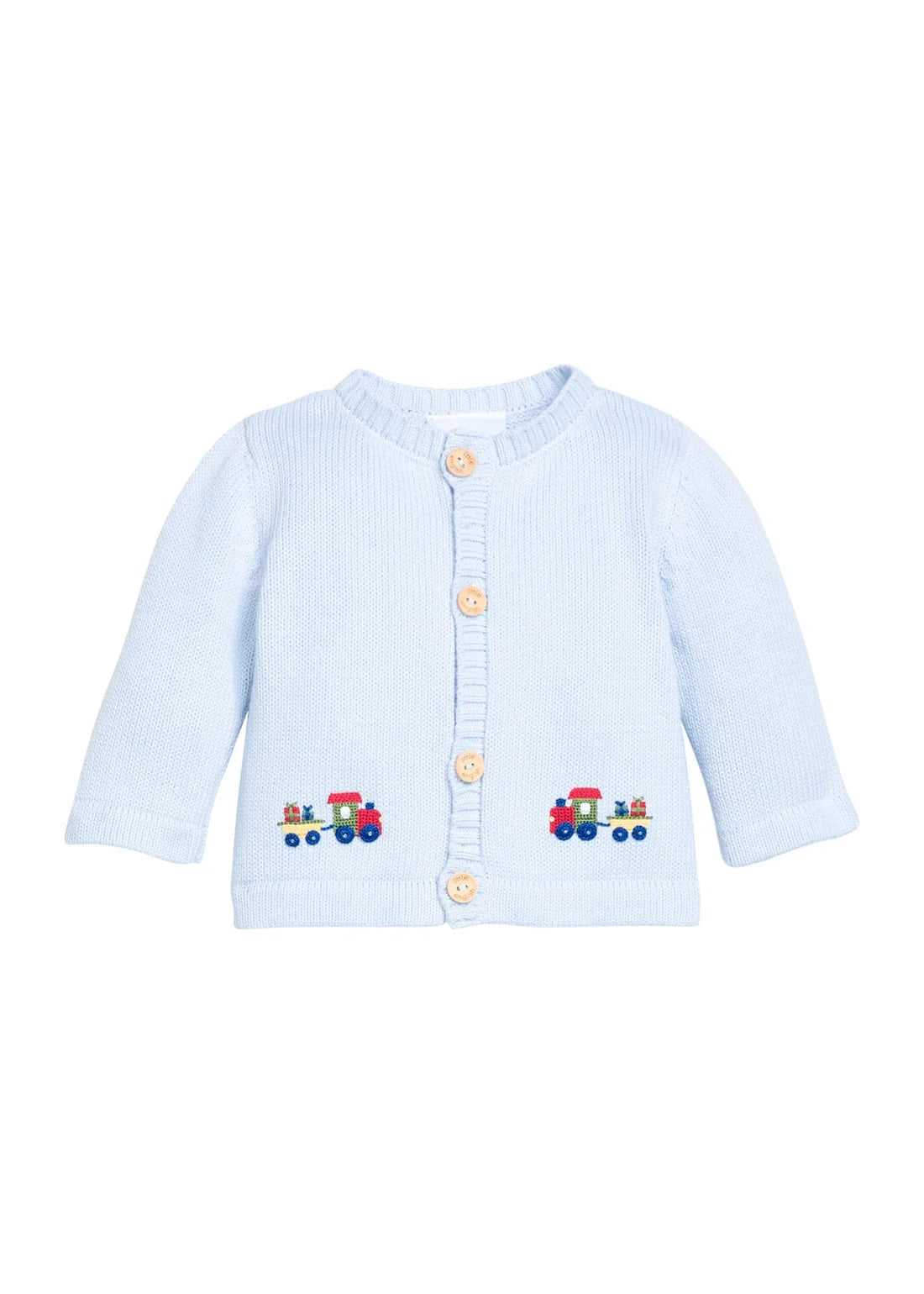 Crochet Cardigan  Holiday Train