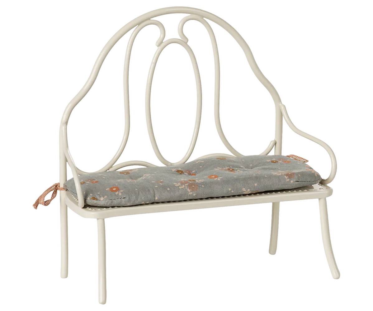 Vintage Bench, Miniature - Off White