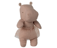 Safari Friends Small Soft Rose Hippo w/ Skirt