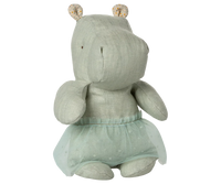 Safari Friends Small Mint Hippo w/ Skirt