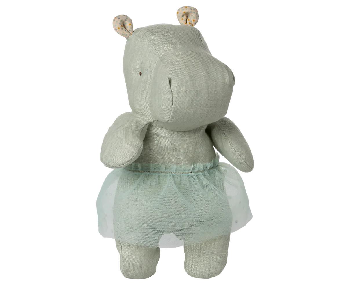 Safari Friends Small Mint Hippo w/ Skirt