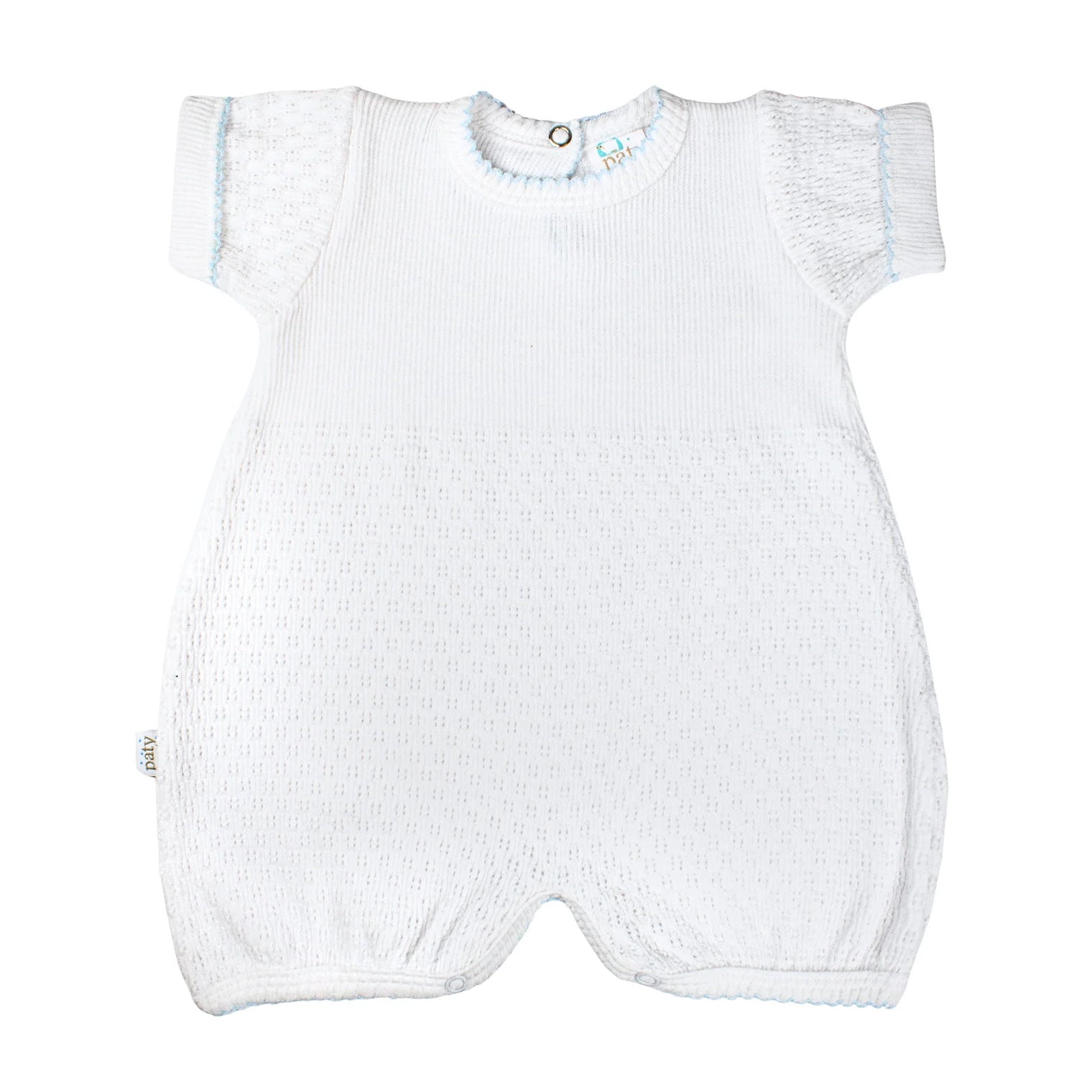 Knit bubble with blue trim - Paty