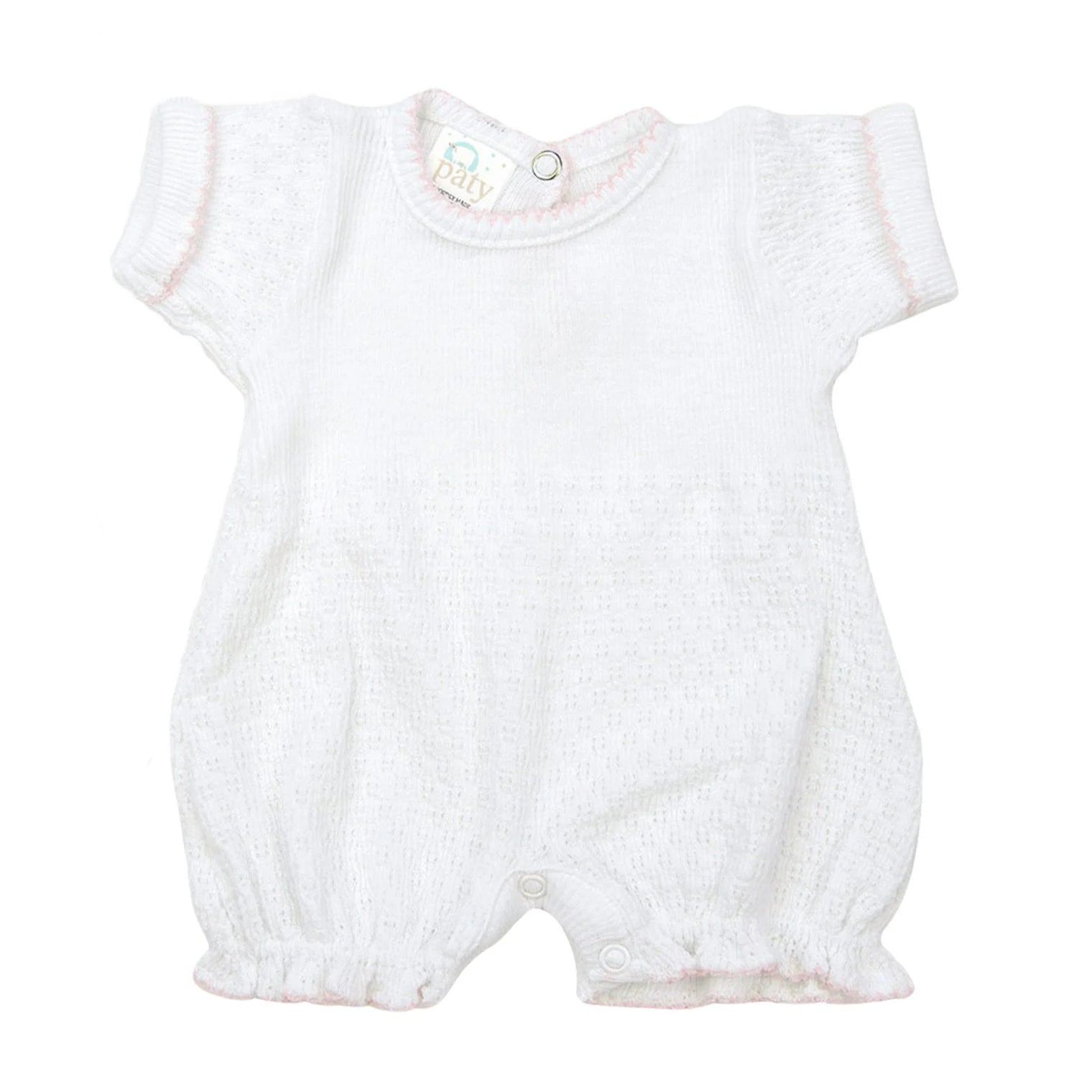 Knit Bubble with Pink Trim - Paty