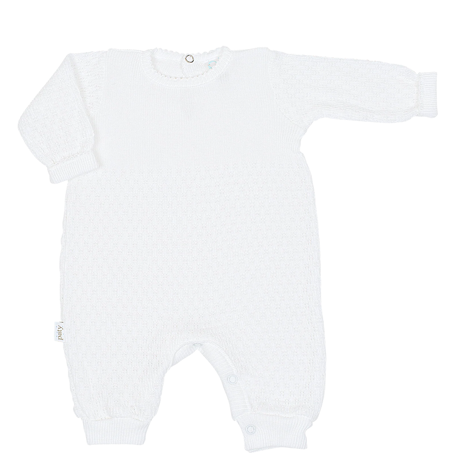 White Knit Romper - Paty