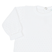 White Knit Romper - Paty