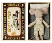 Maileg Little Brother Mouse with Extra Outfit & Suitcase