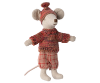 Winter Mouse With Ski Set,Big Sister-Rose
