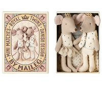 Royal Twin Mice - Little Sister & Brother in Matchbox