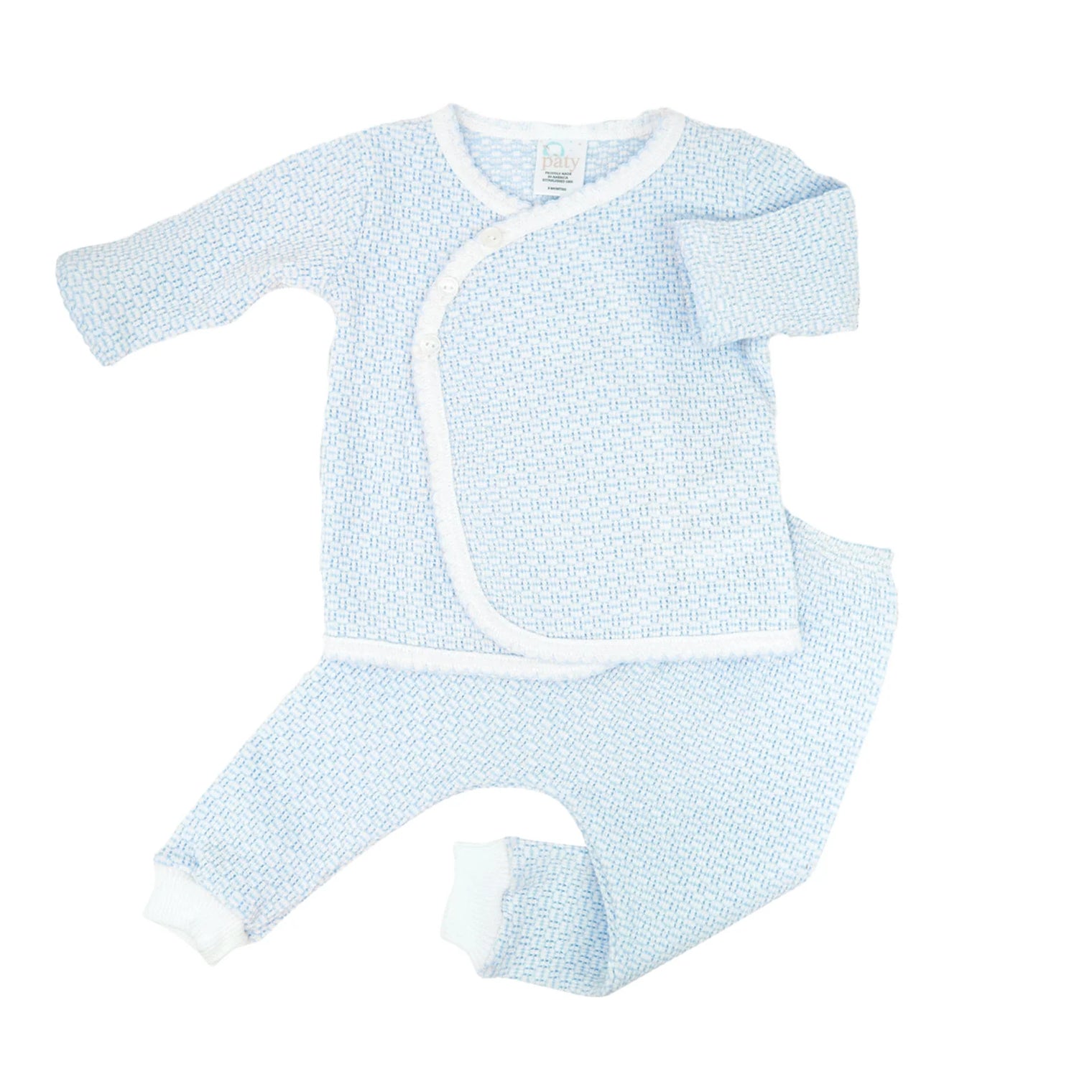 Knit Kimono Set Blue - Paty