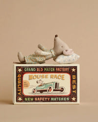 Maileg Little Brother Mouse with Extra Outfit & Suitcase