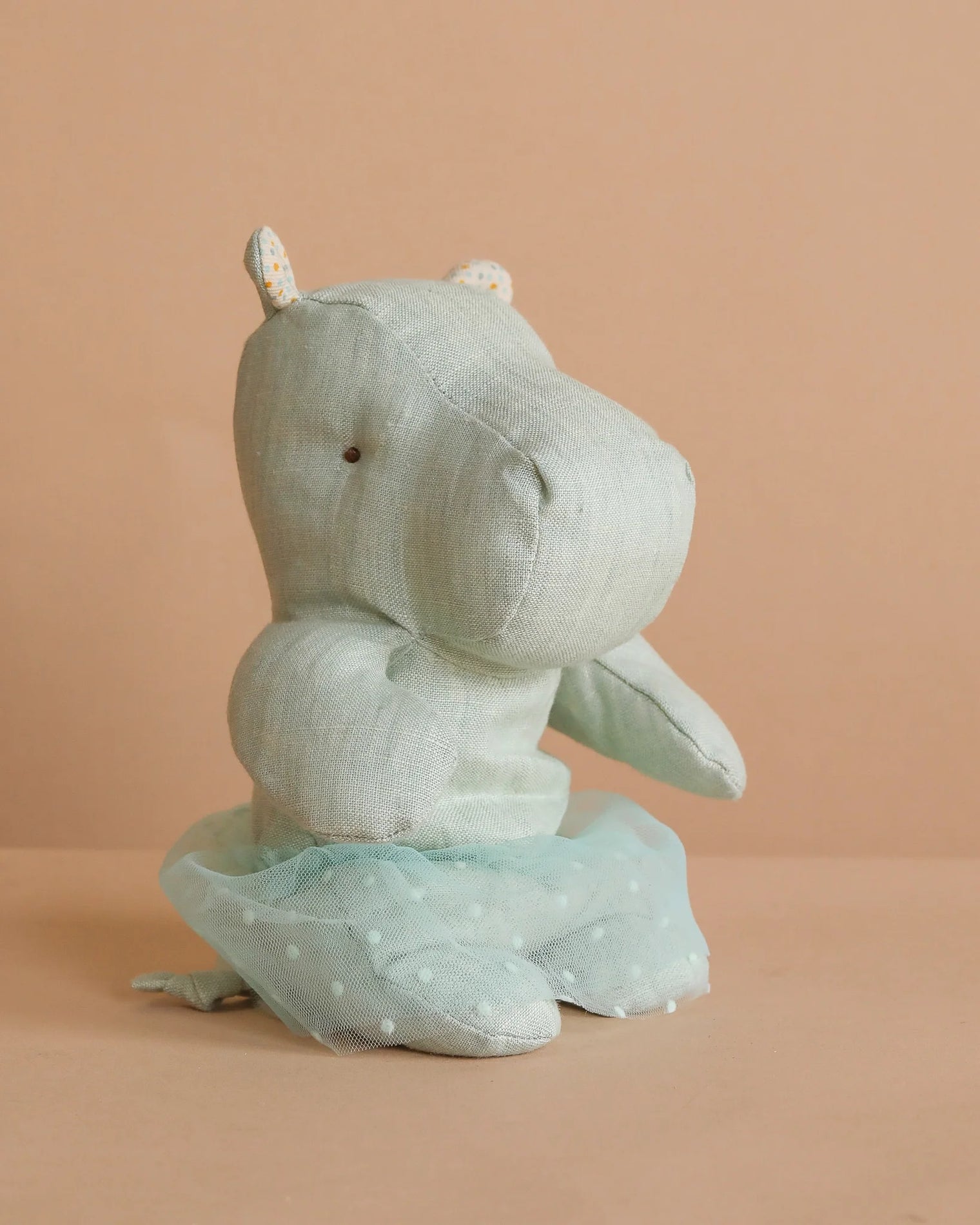 Safari Friends Small Mint Hippo w/ Skirt