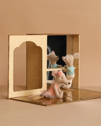 Ballet Mice In Dance Studio, Litttle Sister & Brother