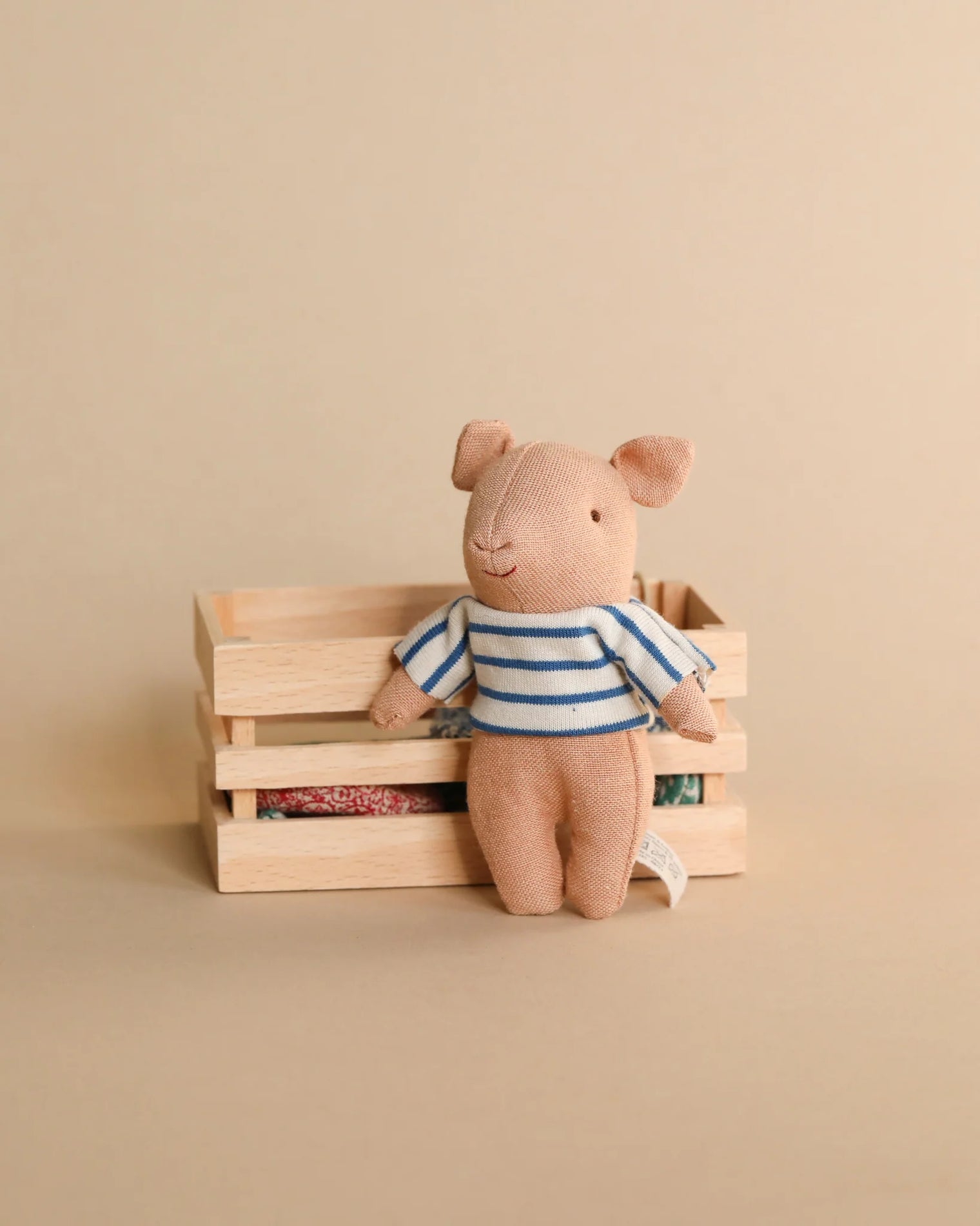 Maileg Pig In A Box - Boy- Blue