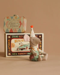 Maileg Little Brother Mouse with Extra Outfit & Suitcase