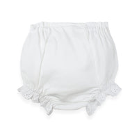 Double Seat Diaper Cover with Eyelet Trim - Paty