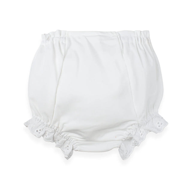 Double Seat Diaper Cover with Eyelet Trim - Paty