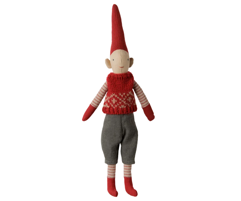 Maileg Pixy Size 1 Boy Red Vest