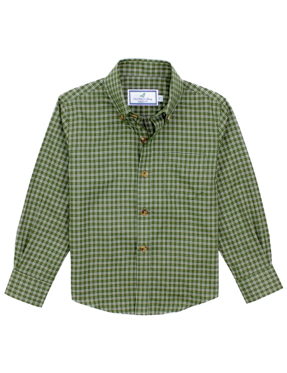 Boys Woodland Sports Shirt Cypress Needle