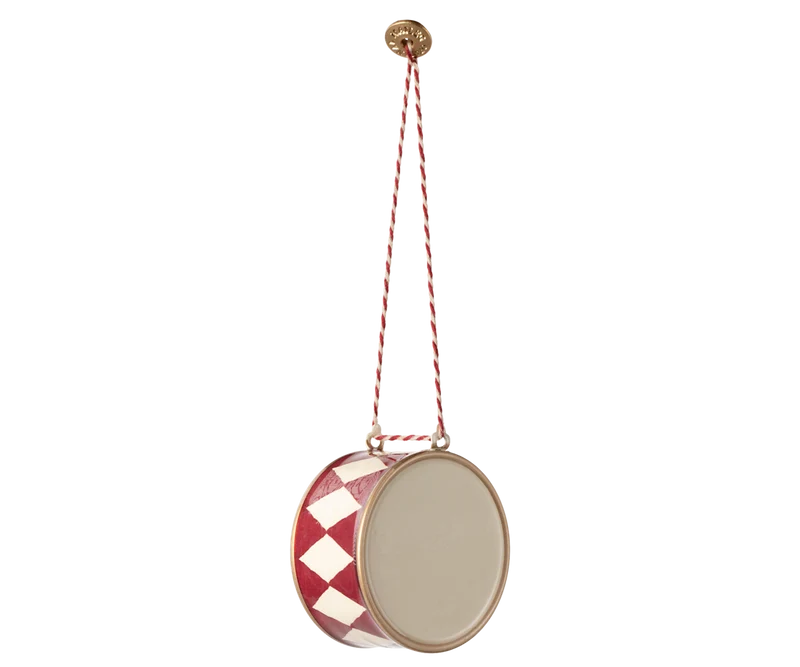 Maileg Metal Ornament Large Drum Red