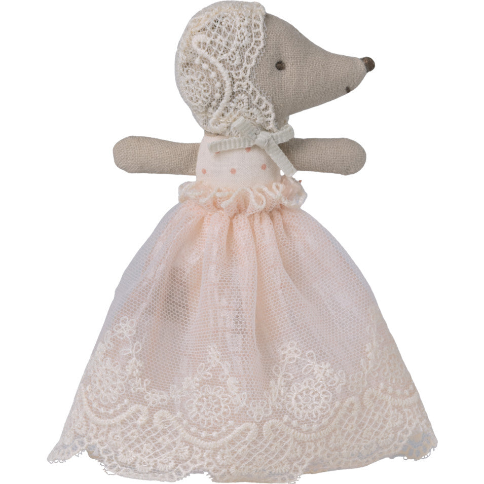 Baby Mouse in Gown - Powder