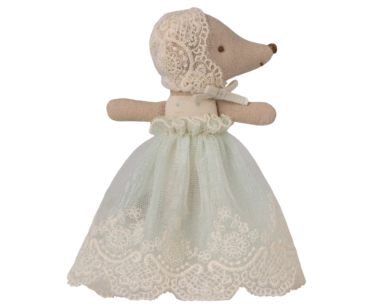 Baby Mouse in Gown - Mint