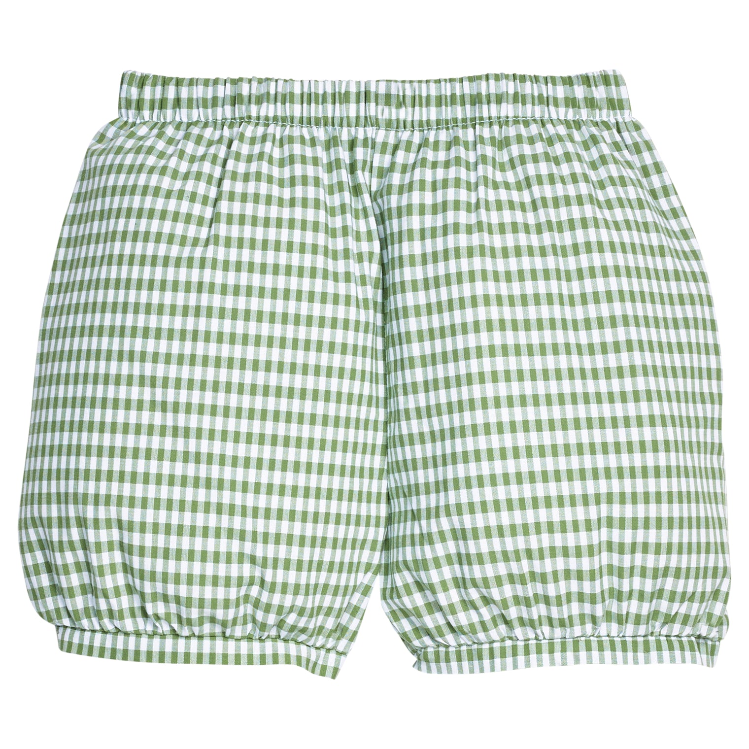 Banded Shorts - Watercress Gingham