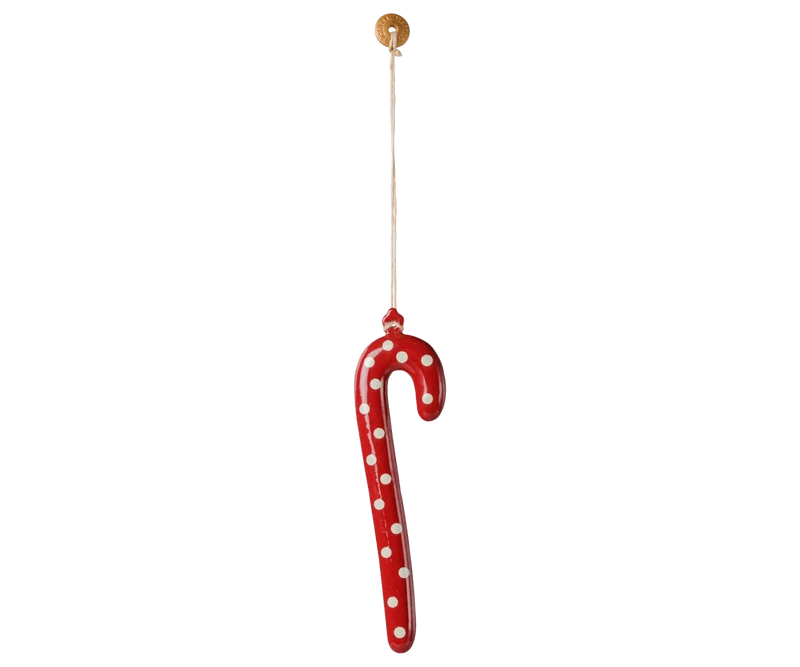 Maileg Metal Ornament Large Sugar Cane Dot