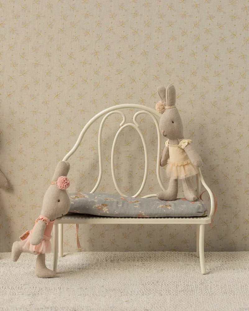 Vintage Bench, Miniature - Off White