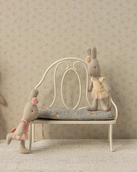 Vintage Bench, Miniature - Off White