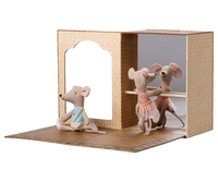 Ballet Mice In Dance Studio, Litttle Sister & Brother