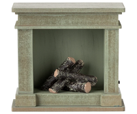Fireplace, Miniature - Dusty Green