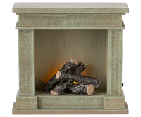 Fireplace, Miniature - Dusty Green