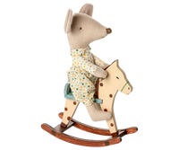 Maileg Rocking Horse Mouse- Spotted
