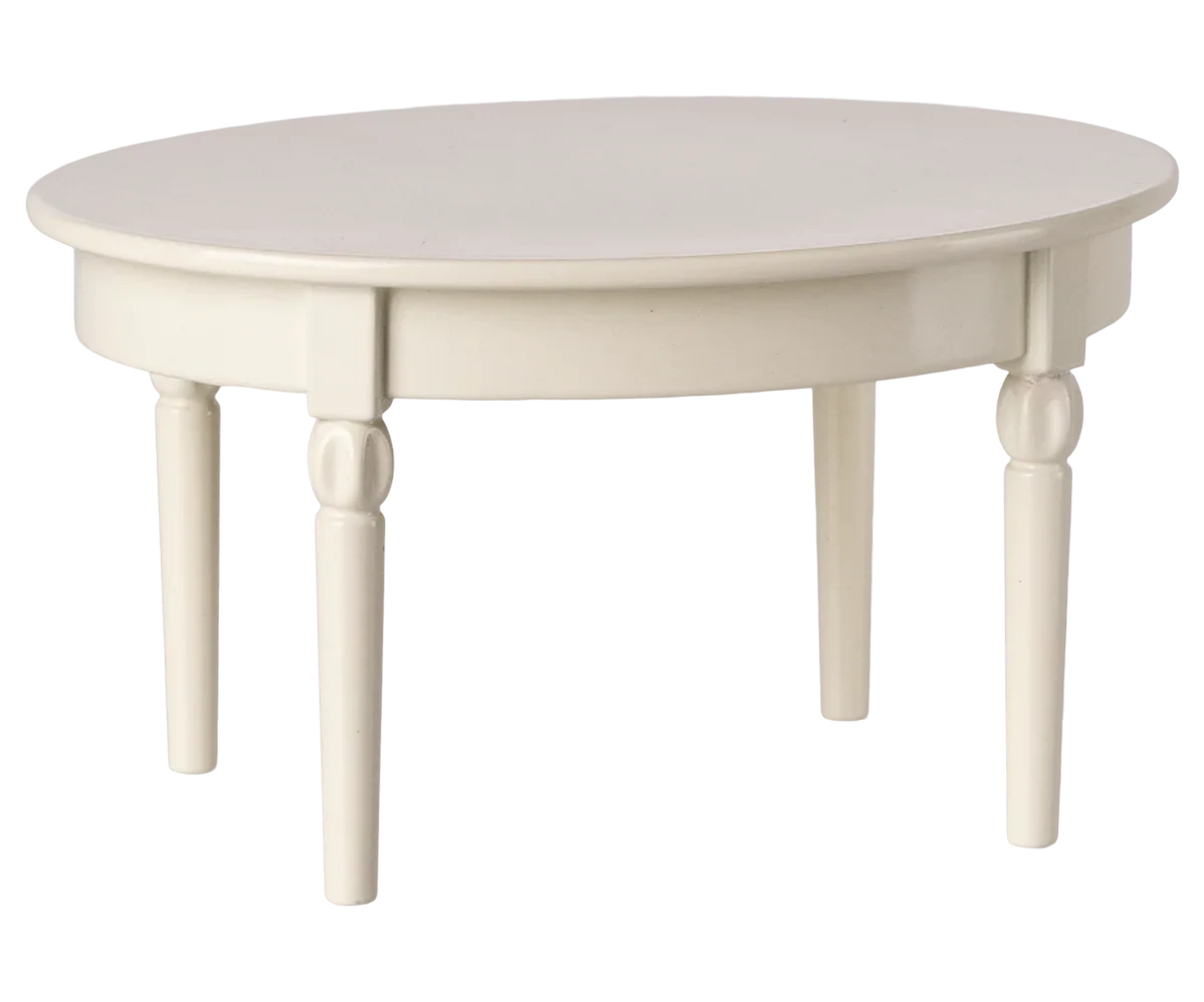 Vintage Dining Table, Mouse - Off White