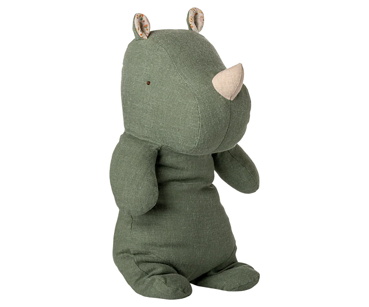 Safari Friends Medium Sage Rhino