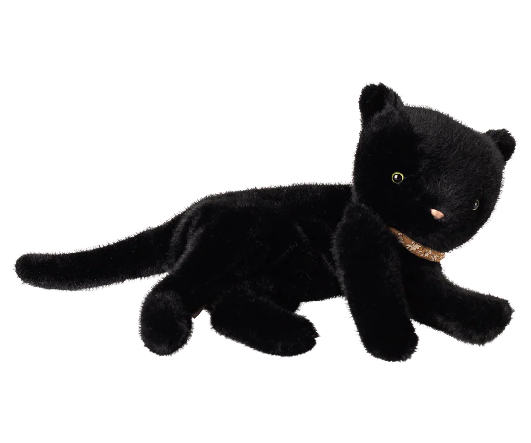 Small Sleeping Kitten - Black