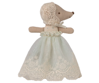 Maileg Baby Mouse In Gown-Mint
