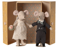 Maileg Wedding Mice Couple In Box-Mum and Dad