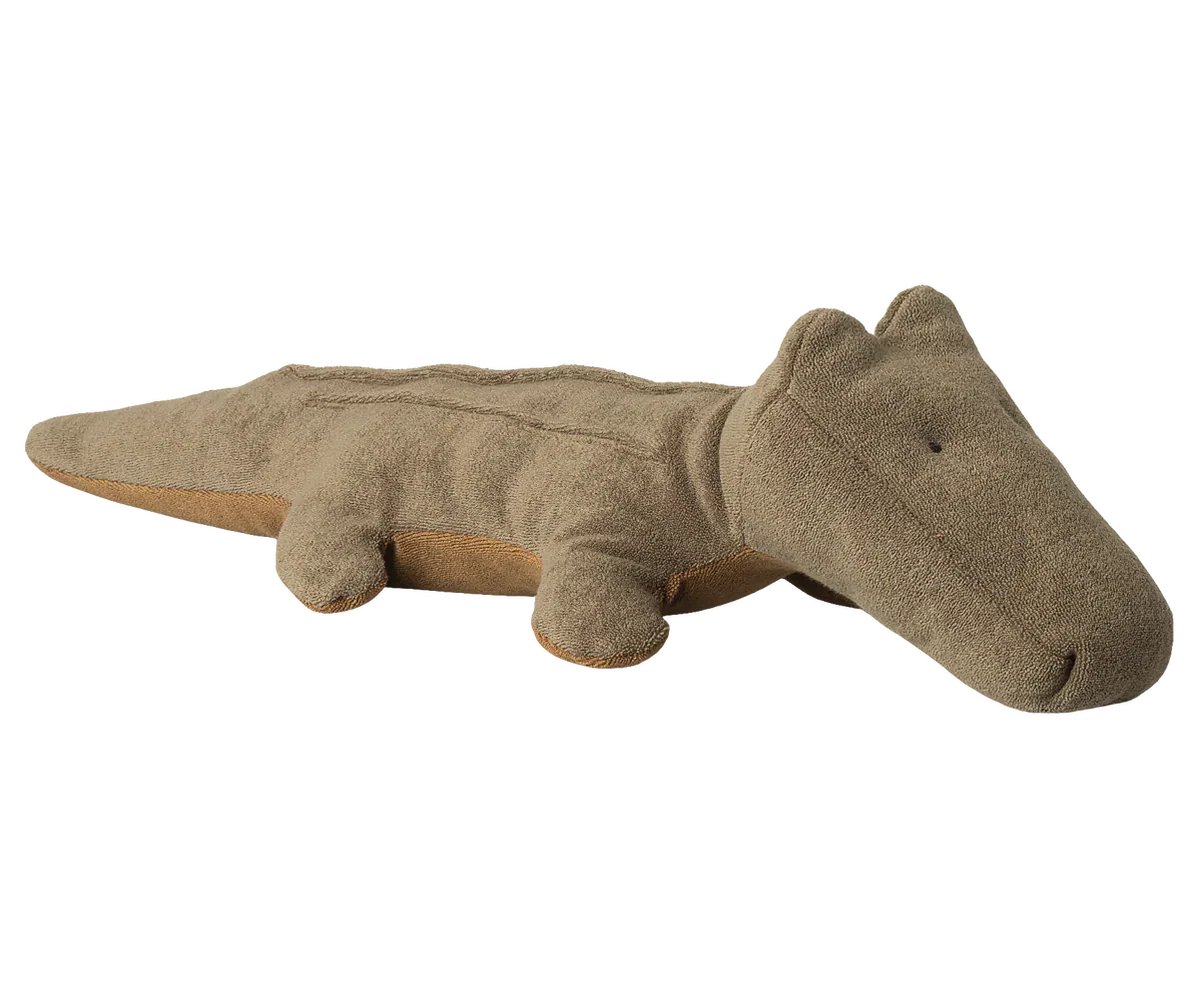 Maileg Safari Friends,Crocodile, Medium- Olive Green