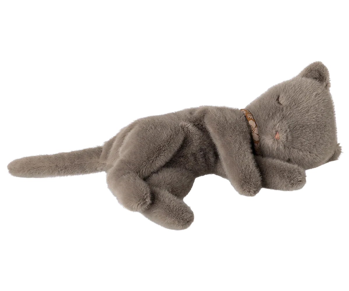 Small Sleeping Kitten - Grey